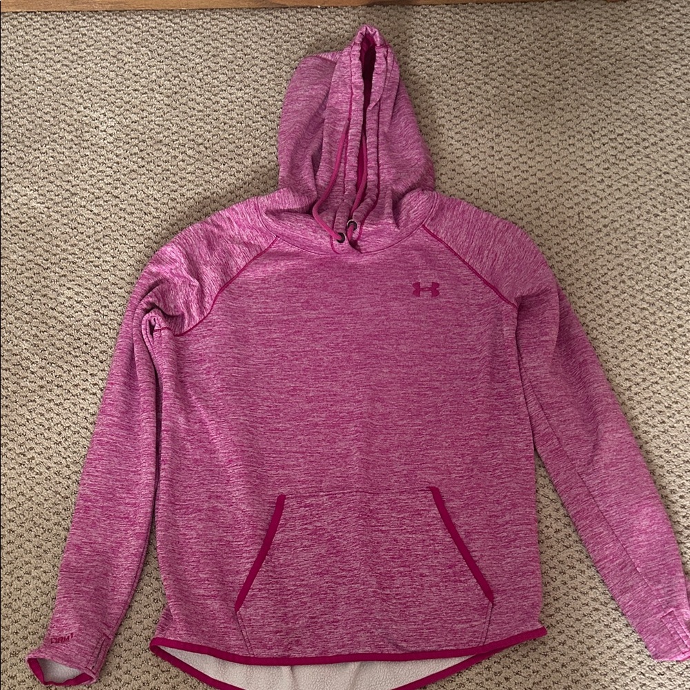 Under Armour Women's Heathered Pink Hoodie